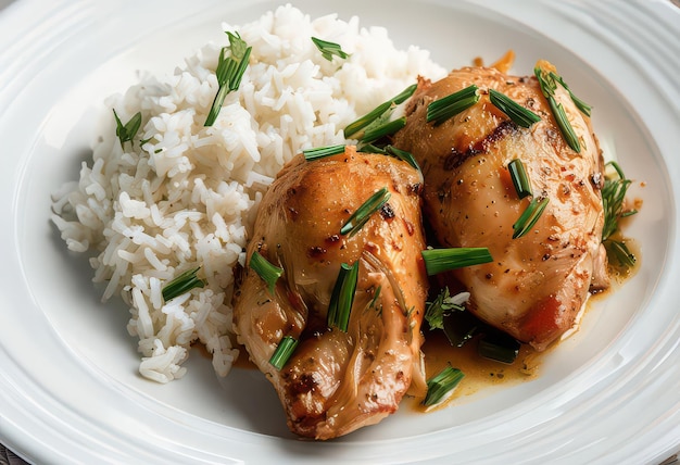 One-Pan Chicken Thighs with Rice
