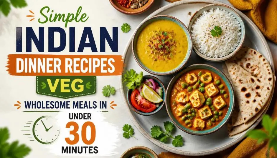 Simple Indian Dinner Recipes Veg: Wholesome Meals in Under 30 Minutes